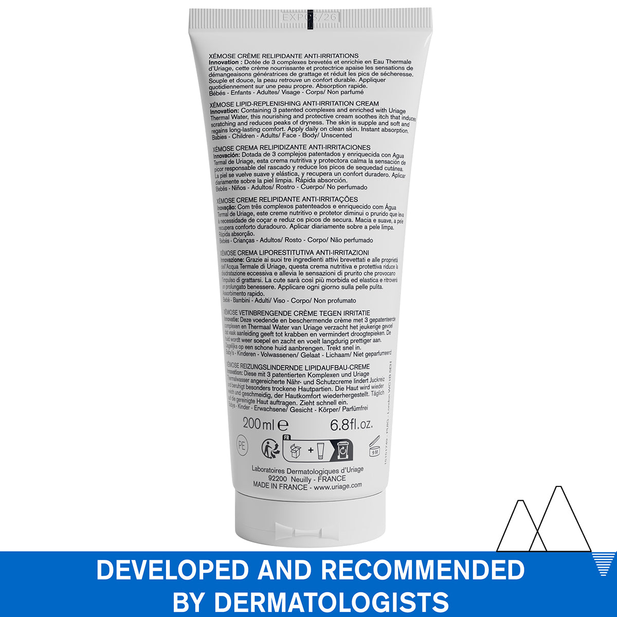(Medical) Uriage Xemose Lipid-Replenishing Anti-Irritation Cream 200ml