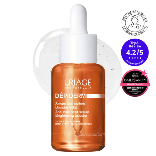Uriage Depiderm Anti-dark Spot Brightening Booster Serum 30ml for Dark Spots, Dull Complexion