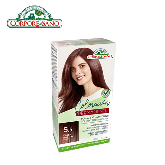 Corpore Sano Permanent Hair Colour 5.5 - Mahogany 140ml (Exp. Feb 2026)