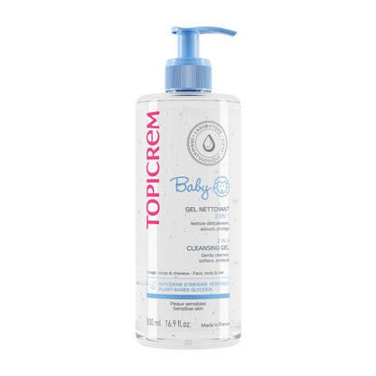 Topicrem Baby 2 in 1 Cleansing Gel 500ml