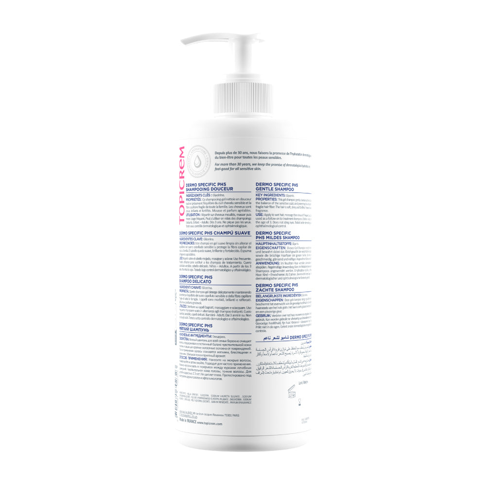 Topicrem DERMO SPECIFIC PH5 Gentle Shampoo 500ml