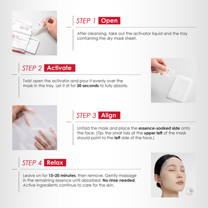 WINONA Soothing Quick-Repairing Freeze-Dried Collagen Mask + Solvent Collagen Mask + Solvent 6s