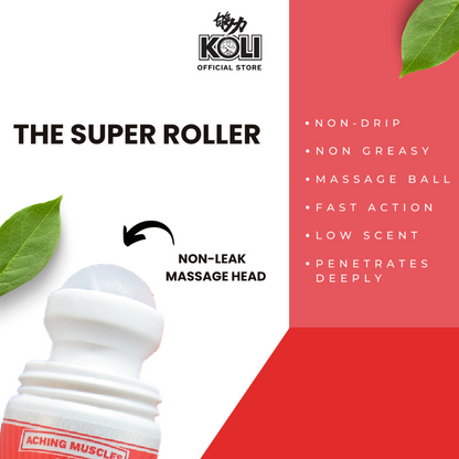 够力 KOLI SUPER WARM Pain Relief Massage Roller (ACHING MUSCLES) - 60ml