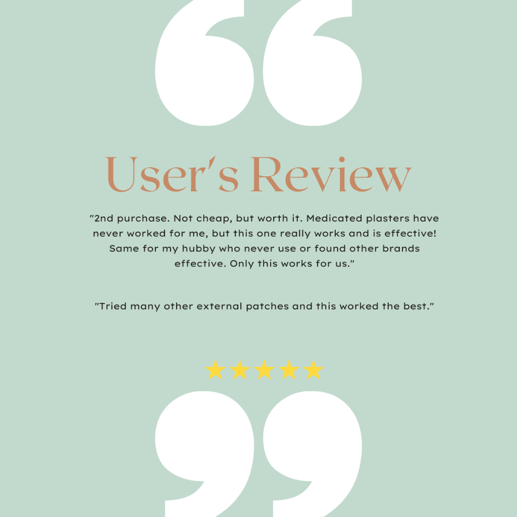 够力 KOLI SENSITIVE SKIN Pain Relief Plaster (ACHING MUSCLES)