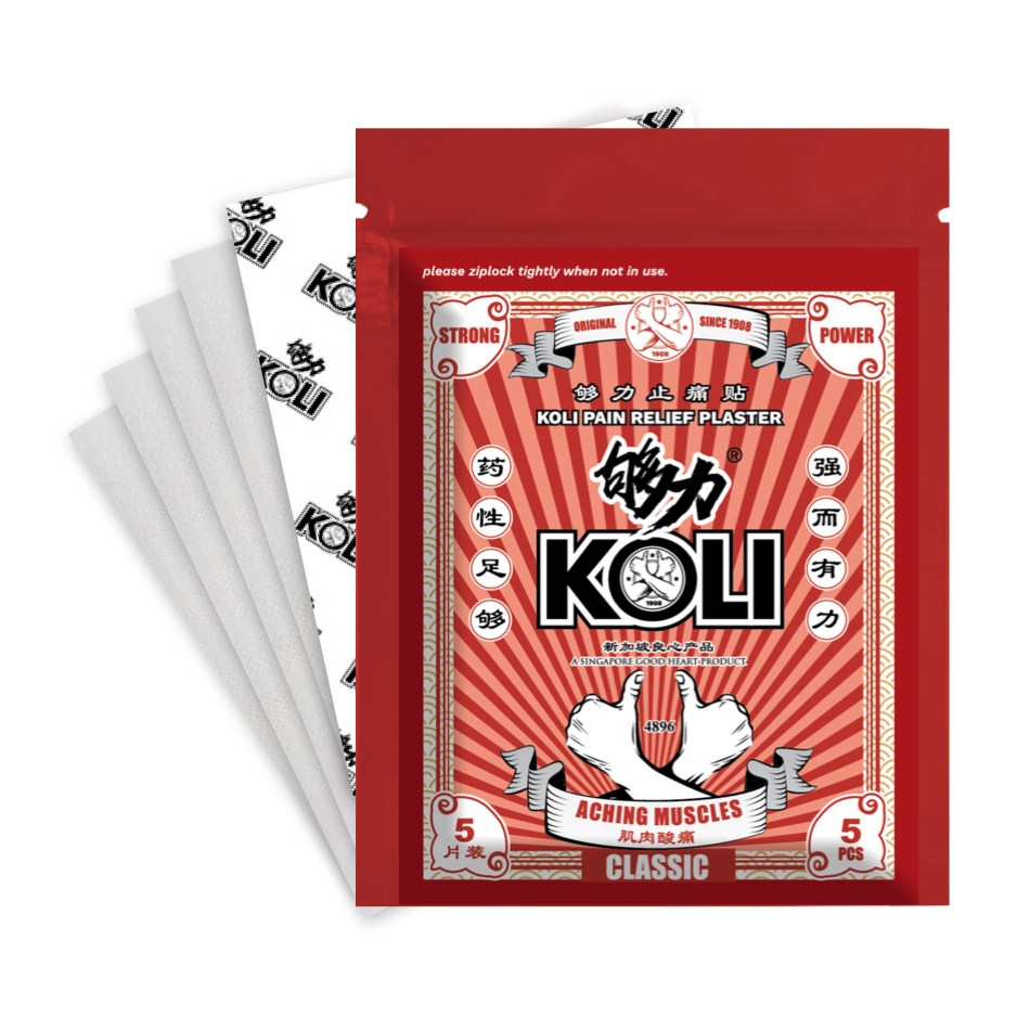 够力 KOLI Pain Relief Plasters - Triple Pack Combo 15 pieces