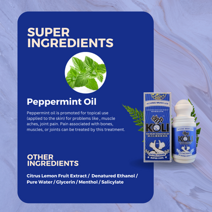 够力 KOLI SUPER COOL Pain Relief Massage Roller (ACHING MUSCLES) - 60ml