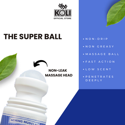 够力 KOLI SUPER COOL Pain Relief Massage Roller (ACHING MUSCLES) - 60ml