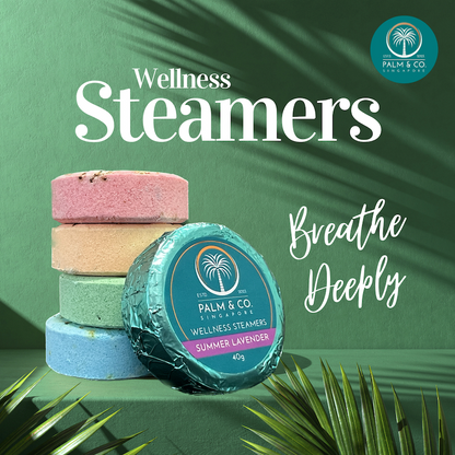 Palm & Co Wellness Shower Steamers - Pack of 6 x 40g
