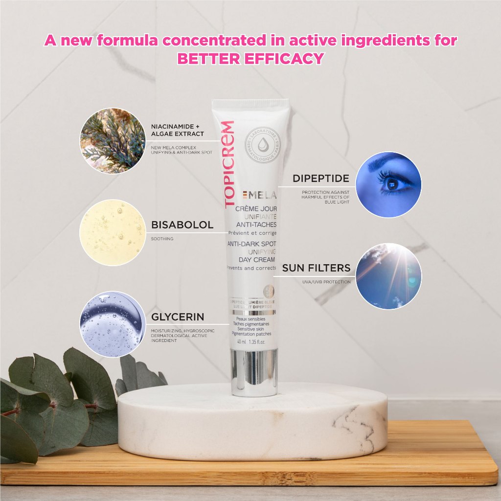 Topicrem MELA Anti-dark Spot Unifying Day Cream 40ml SPF 50+