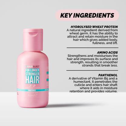 Hairburst Mini Conditioner for Longer, Stronger Hair 60ml