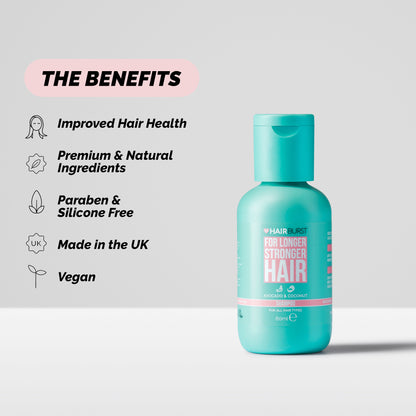 Hairburst Mini Shampoo for Longer, Stronger Hair 60ml