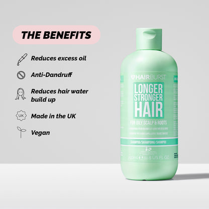 Hairburst Shampoo for Oily Scalp and Roots 350ml
