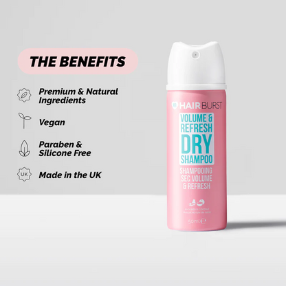 Hairburst Volume & Refresh Dry Shampoo 50ml