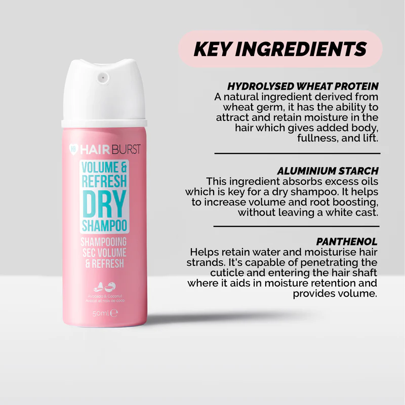 Hairburst Volume & Refresh Dry Shampoo 50ml